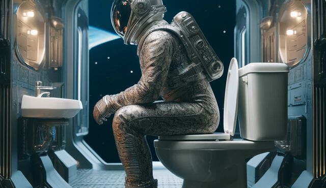 How does the toilet work in space? See how astronauts do it!