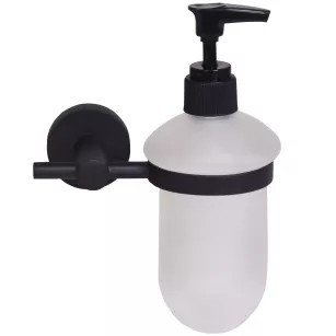 Ceramic wall dispenser Bisk for You, black ZnAl