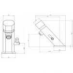 Bateria czasowa z mieszaczem manualnym bocznym