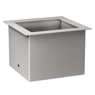 Franke trash bin throwing sleeve, matte steel