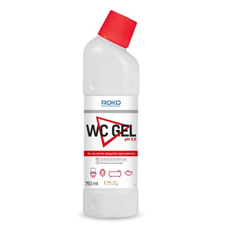 Prípravok na čistenie toaletných miestností Roko PROFESSIONAL WC GEL 750ml