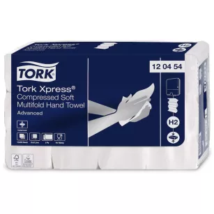 Tork Xpress 4-panel towel 2400 pcs. white recycled paper and cellulose