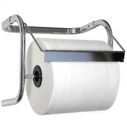 Wall-mounted roll wiper dispenser Bulkysoft chrome aluminum