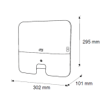 Dozownik Tork mini do ręczników wielopanelowych biały-rysunek