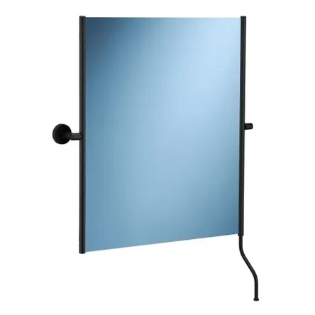 Zrkadlo s výklopným ramenom pre osoby s obmedzenou schopnosťou 500 x 600 mm Merida Stella Black Line čierna oceľ