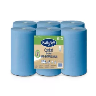 Ręcznik papierowy w rolce MAXI BULKYSOFT 1 warstwa 300 m niebieski 6 szt.