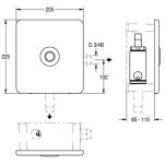 Armatura spłukująca do WC - mechanizm 