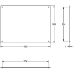 Lustro natynkowe 400 x 300 x 1 mm RODAN - rys.2