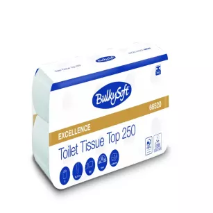 Papier toaletowy BulkySoft Excellence, 3 warstwy, 29 m, 8 rolek, biały