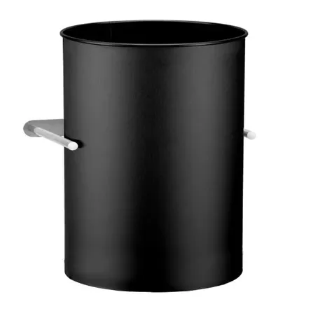 Cubo de basura de 30 litros ajustable debajo del mostrador Merida STELLA Black Line acero negro