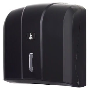 Folded paper hand towel dispenser EKO plastic black