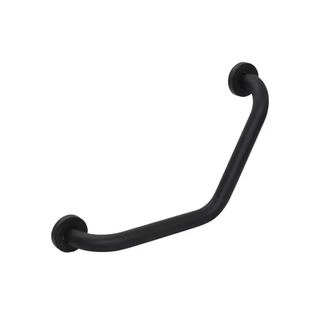 Angle grab bar for disabled Bisk NIAGARA black steel