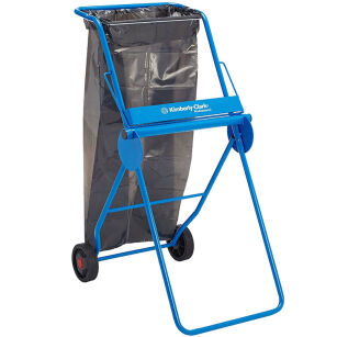 Floor stand wiper dispenser with bin bag holder Kimberly Clark