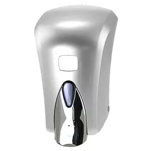 Liquid soap dispenser Sanitario 1000 ml, silver ABS plastic