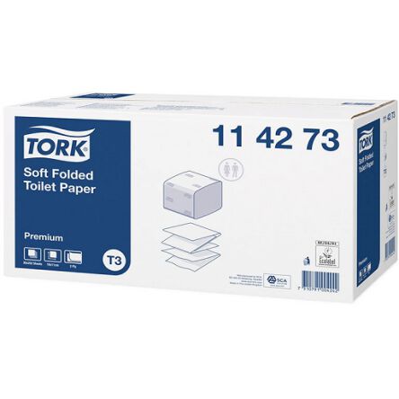 Papier toaletowy w składce Tork Folded biały miękki