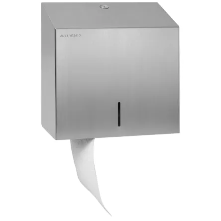 Sanitario Afilado Maxi matte steel cubic toilet paper dispenser