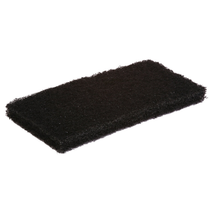 Almohadilla rectangular 25 x 11,5 cm negra