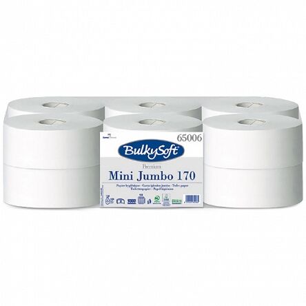 Papier toaletowy 170m mini jumbo Bulkysoft Premium