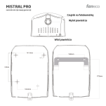 Suszarka do rąk MISTRAL PRO Faneco 1500 W plastik czarny