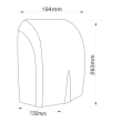 Suszarka do rąk MISTRAL PRO Faneco 1500 W plastik czarny