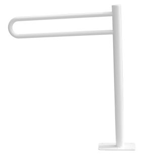 Standing grab bar for disabled ⌀ 25 600 x 800 mm white steel