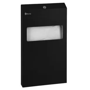 Container for toilet seat covers Merida STELLA Black Line, black steel