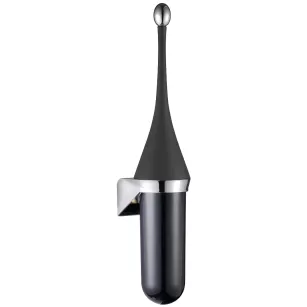 Hanging black toilet brush