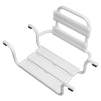 Bathtub seat for disabled white steel