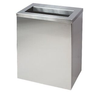 Rectangular 25-liter Stainless Steel Hygiene Waste Bin