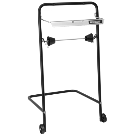 Podłogowy dozownik do czyściw o szerokości 40 cm Katrin Black Metal