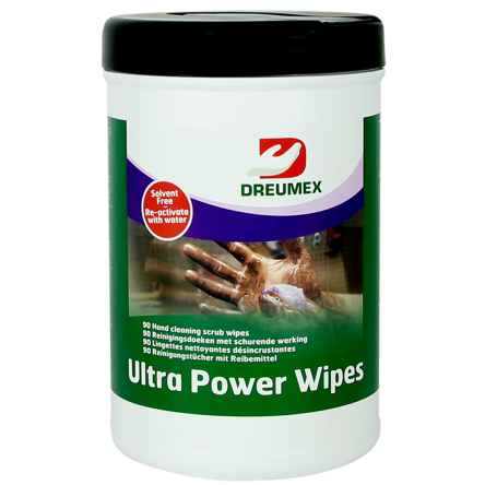 Ściereczki do mycia mocno zabrudzonych rąk Dreumex Ultra Power Wipes 90 