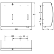 Zestaw podajnik ręczników + dozownik mydła STRATOS - rys.2