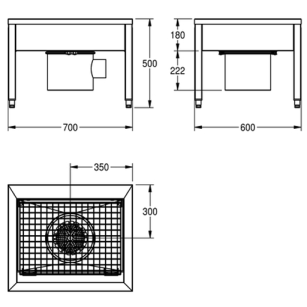 Dispositivo para limpiar zapatos SIRIUS - 1 estación Franke