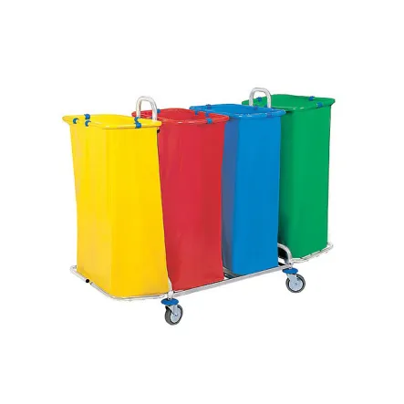 Carro cuádruple para bolsas de basura de 120 l Splast