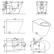 MISKA WC stojąca ze stali nierdzewnej z deską PVC - wymiary