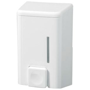 Soap dispenser 0.5 liter Bisk white plastic