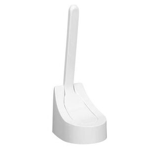 Toilet brush white plastic