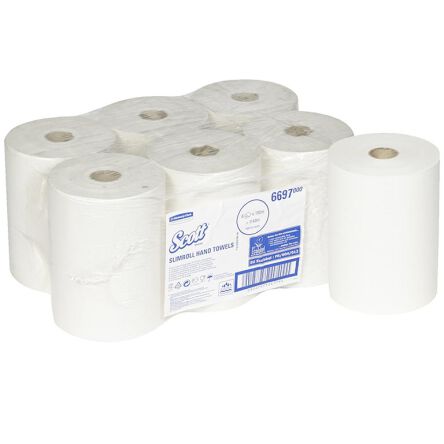 Ręcznik papierowy w roli Kimberly Clark SCOTT@ SLIMROLL 6 szt. 1 warstwa 190 m