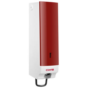 Compact foaming soap dispenser red