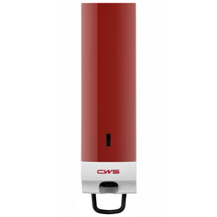 Compact liquid soap dispenser red