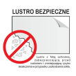 Lustro bezpieczne prostokąt fazowany 500 x 800 mm