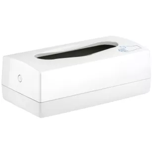 Sanitario glove dispenser holder, white ABS material