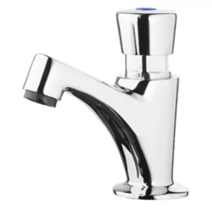 Basin tap timed push-button Faneco chrome-plated brass 1/2