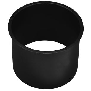 The throwing sleeve of the Merida STELLA Black Line subfloor trash can is made of black steel.