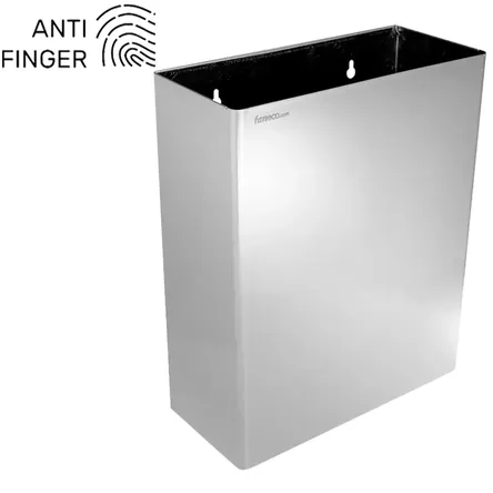 Wall-mounted trash can Faneco HIT ANTI FINGER 23 liters matte steel