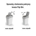 Pojemnik na śmieci 50 litrów FLIP BIN Curver