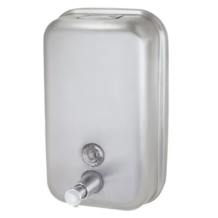 Dispensador de jabón líquido 0,5 litros Sanitario - acero inoxidable mate