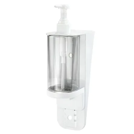 Soap, shampoo, and sanitizer dispenser 0.3 liter Sanitario plastic white