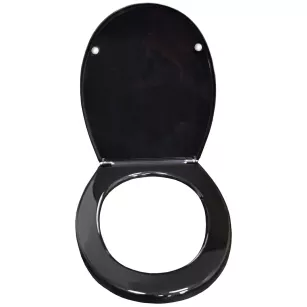 Reinforced toilet seat Faneco black composite