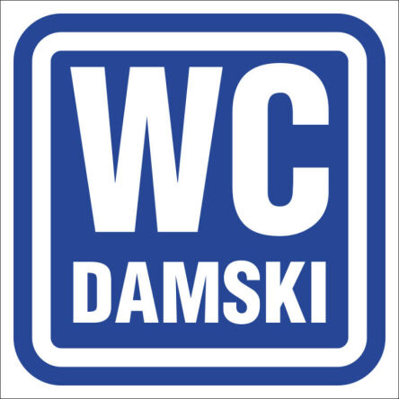 Oznaczenie toalet - WC DAMSKI